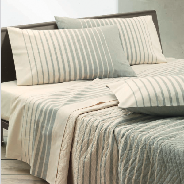 ORIZZONTE lenzuola e copriletto trapuntato